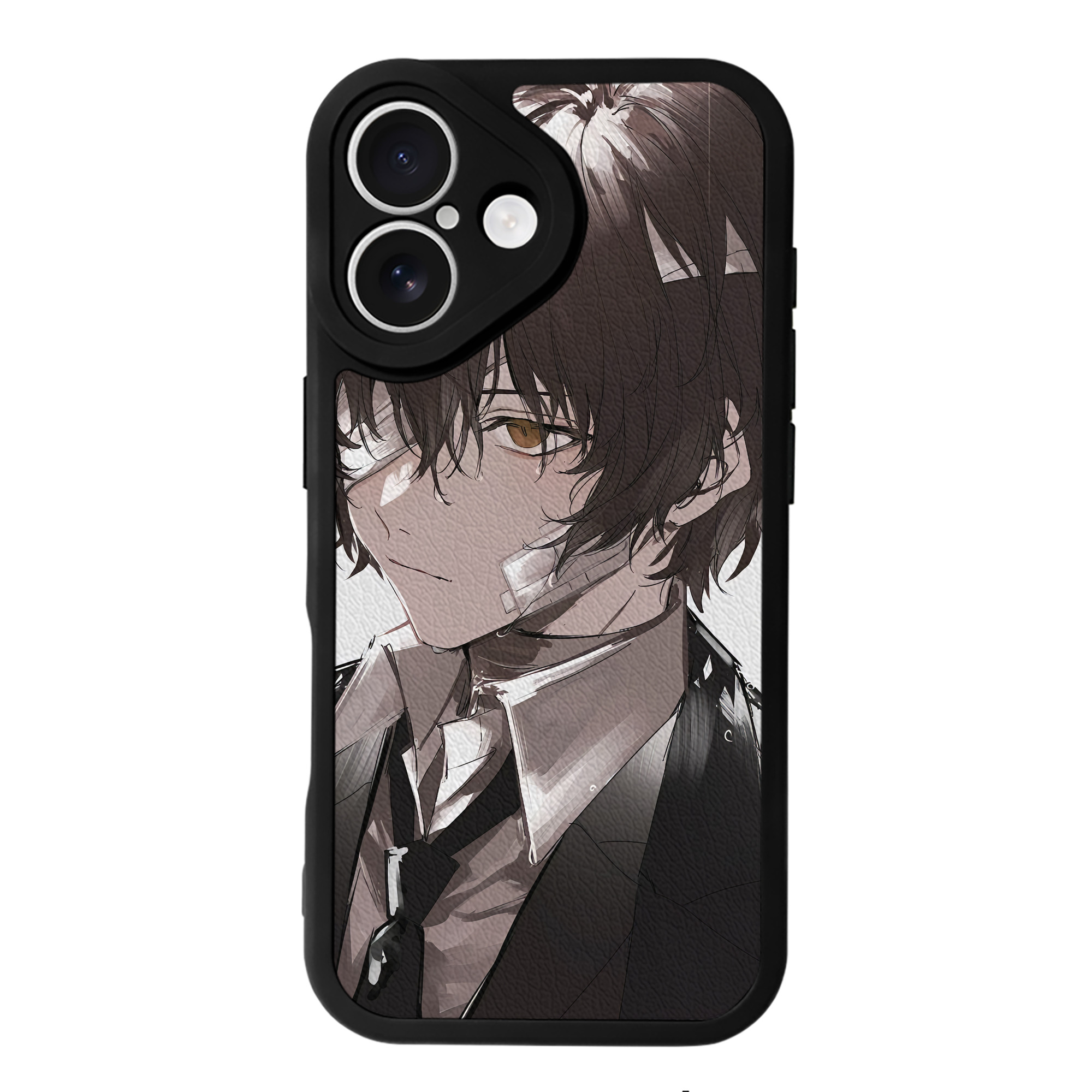 （画像用） 文豪ストレイドッグス Bungo Stray Dogs 【iPhone 16シリーズ対応】シリコンスマホケース（レザー調） 材質：シリコン